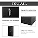 Black Metal Storage Cabinet Locking Steel Storage Cabinet with 4 Adjustable Shelves 72