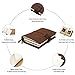 Refillable Handmade Travel Journal, Leather Travelers Notebook Journal for Men & Women, Perfect to Writing, Gifts, Travelers, Small, Passport Size, 5.2 × 4 Inches - Brown