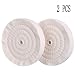 SCOTTCHEN Extra Thick Buffing Polishing Wheel 6 inch (70 Ply) For Bench grinder Tool With 1/2" Arbor Hole 2 PACK