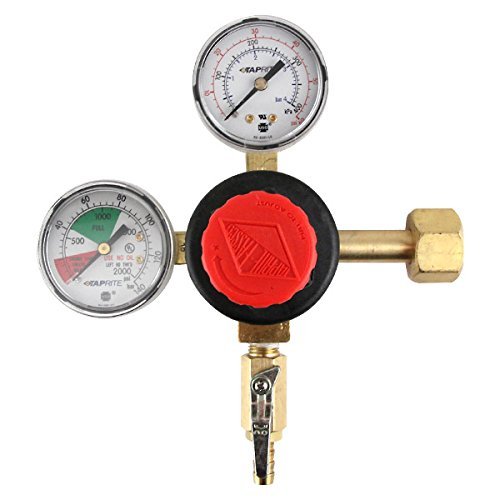 High Performance Double Gauge CO2 Regulator - Polycarbonate Bonnet