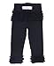 RuffleButts Infant / Toddler Girls Solid Everyday Leggings w/ Ruffles - Black - 12-24m