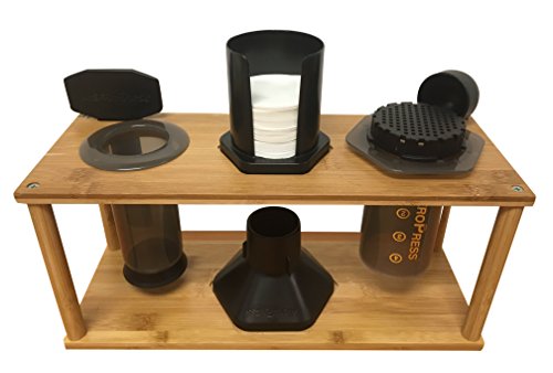 Click Here to See More Images Java Barrel Bamboo Caddy for Aeropress Coffee Maker