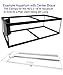 Aquarium Masters Two Piece Glass Canopy Set for 85L, 120XH, 100 Gallon Aquariums, AM36018, for 60″ Long x 18″ Wide Aquariums with Center Bracethumb 1