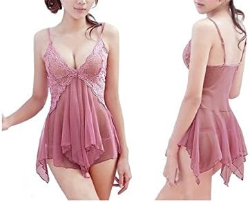 Renee Ander Sexy Sheer Lingerie Sleepwear Babydoll G-string Underwear US Hot