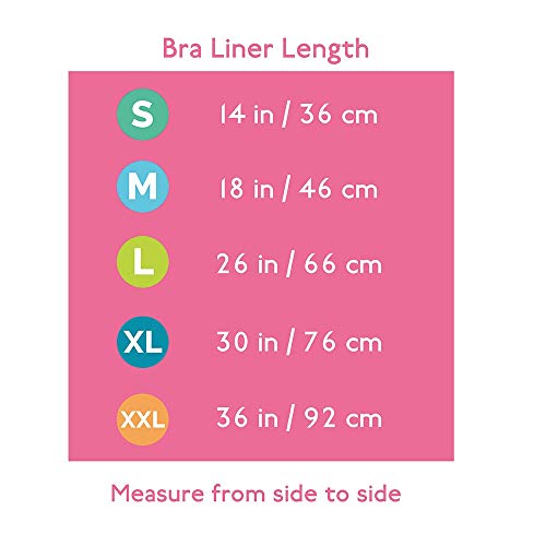 Natural Bamboo & Cotton Bra Liner (3-pk, S) - Wicks Sweat, Keeps You Feeling Fresh - Thumbnail 6