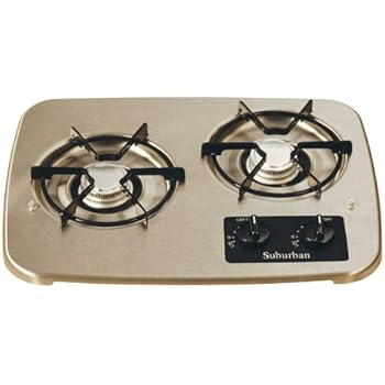 Suburban 2937ABK 2-Burner Black Cooktop