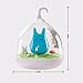 Fding Birdcage Children's Night Lights Tap Sensor Vibration Rechargeable Dimmable Lamp Hand-held Design Portable Night Lamp with USB Charging Cable for Kids/Babys as Gifts (Blue)