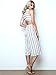 VintageRose Women's Stripe High Waist Wide Leg Long Pants Jumpsuits Rompers