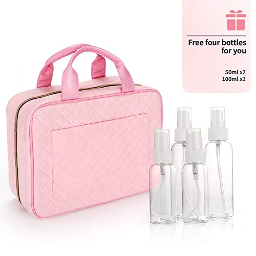 Large Travel Toiletry Bag with Hanging Hook, Jelly Comb Waterproof Cosmetic Travel Bag for Women, Makeup Travel Organizer for Jewellery, Shampoo, Toiletries, Bottles, Accessories. 2 Large Travel Toiletry Bag with Hanging Hook, Jelly Comb Waterproof Cosmetic Travel Bag for Women, Makeup Travel Organizer for Jewellery, Shampoo, Toiletries, Bottles, Accessories.