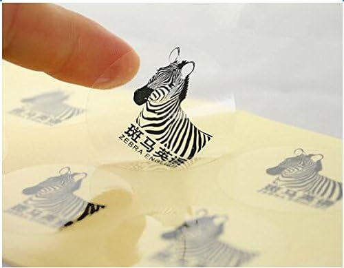 1000pcs Custom Special Transparent PVC Brand Labels, Customized Tear Resistant Waterproof Labels