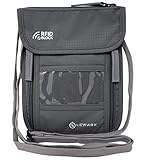 Lewark Neck Travel Wallet Pouch with RFID Blocking Passport Holder
