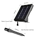 findyouled Solar Flood lights Outdoor Landscape Lighting 60LED/120Lumen Cast Aluminium Wall/In-ground Lights, 2-in-1 Adjustable Light with a 16.4ft Cable, Auto On/Off (Warm White)