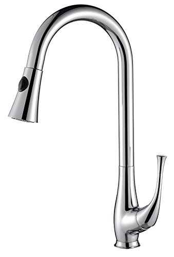 Higold Sophia Series 980040 Brass Kitchen Faucet With Pull Out