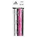 adidas Womens 6pk sidespin Hairband, Grey/White/Black/Shock Pink/Semi Pink Glow/Dark Grey, One Size
