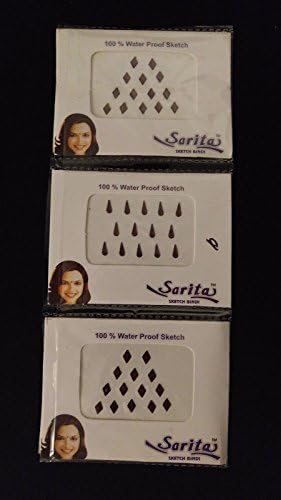 3pc BODY DOTS / Bindi Body Jewels Self-Adhesive Decoration Henna Tattoos ~ India