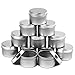 CandleScience 12 Piece Large Aluminum Candle Tin, 8 oz (Multipurpose Container Storage for Candles, Herbs, Spices, Lip balms, etc.)