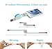 Geekercity 2M/6.6FT 2 in 1 Retractable Charging Data Sync Cable Cord - Lightning Micro USB to USB Charger Cable for iPhone 7 6 Plus 6S iPad Android Samsung Galaxy HTC LG & More (White)