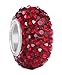 Sterling Silver Jan-Dec Birthstone Charm Beads Swarovski Crystal Elements fit All Charm Bracelets Women Girls Mother's Gifts