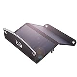 iNiCE 2-Port USB 12W / 2.2A Solar Powered Foldable Charger Panel for Smartphones, Tablets and Camera, Black