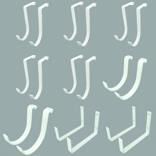 SafeRacks Accessory Hook Package - Deluxe, White - //coolthings.us