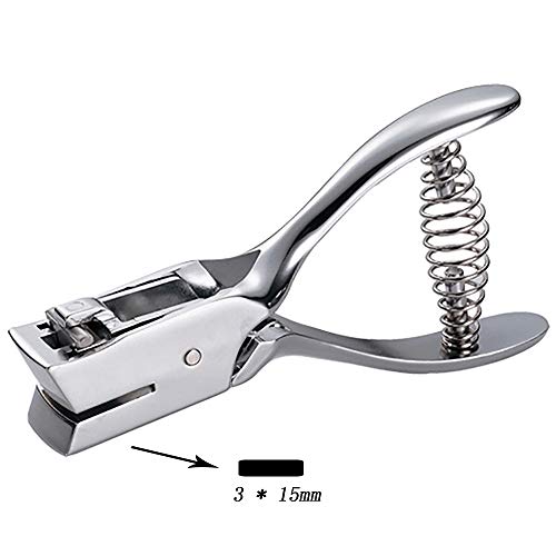Alikeke Hand Held Steel Badge Slot Punching Tool for ID Card and Credentials