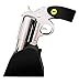 WineOvation Electric Gun Wine Bottle Opener (Simulated Chrome) - Open your Wine Bottle Fast with this New Corkscrew - Great Gift for Gun Enthusiasts and Wine Lovers. Foil Cutter Included.