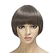 DAOTS 12" Bob Wig Short Wig for Women Cosplay Costume,Free Cap and Hair Pins