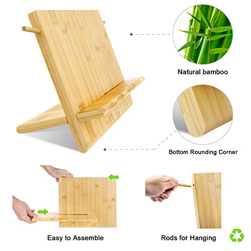 Bamboo Magnetic Knife Block, Magnetic Knife Holder, Knife Rack with Double Side Strong Magnetic for Knife Organize and Storage