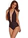 Brazilian High Waist Bikini Sexy Triangle Push Up One Piece Swimsuits In Women, Black, S