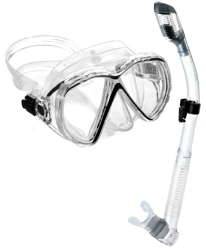 Cressi Asian Fit Okinawa Scuba Snorkeling Dive Mask Snorkel Combo