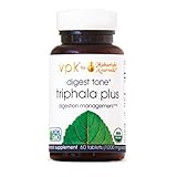 Organic Digest Tone (Triphala Plus) | 60 Herbal Tablets - 1000 mg ea. | Premium Triphala with Cabbage Rose | Balancing Formula for Regular Elimination & Proper Digestion