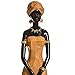 CASA FEBUS - Golden African Woman Sculpture, Maasai Lady Figurine, Statue Decor Collectible Art Piece 4