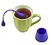 Tea Infuser, PYRUS Silicone Handle & Drip Tray Stainless Steel Strainer Loose Tea Steeper(2PACK)