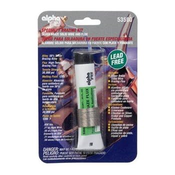 Alpha Fry AM53500 Cookson Elect Lead Free Silver Braze Wire and Flux Kit