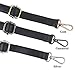Beaulegan Purse Strap Replacement - Microfiber Leather - 59 Inch Long Adjustable for Crossbody Shoulder Bag - 1 Inch Wide, Black/Gold