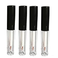 LASSUM 4 PCS Empty Plastic Eyeliner Tube Container Refillable Eyelash Growth Oil,Mascara, Eye Gloss Liquid Tube Bottle, 5 ML