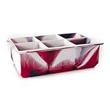 Cocktail Cubes Large Silicone King Cube Ice Cube Trays, Makes Big Cubes for Whiskey, Red, White, Blue