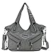 Scarleton Purses for Women, Top Handle Hobo Tote Bag, Faux Leather Satchel Shoulder Bag Large, H147624 - Grey