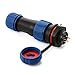 XCSOURCE SP13 Series IP68 Waterproof Dustproof Circular Multipole Plug + Socket Connector Set 2 Pin BI246