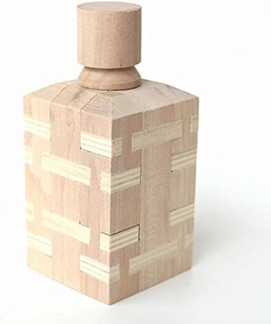 Wooden Wine Bottle Brain Teaser Puzzle