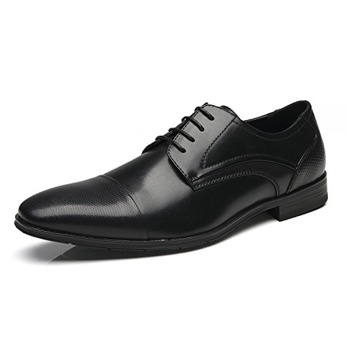 Faranzi Oxford Shoes For Men Cap Toe Oxford Mens Dress Shoes Zapatos de Hombre Lace Up Comfortable Classic Modern Formal Business Shoes