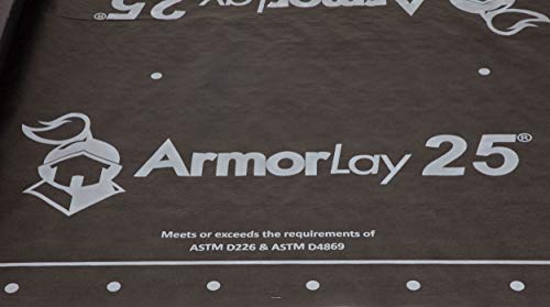 ArmorLay 25 Synthetic Roof Underlayment 4'x250' (Black)