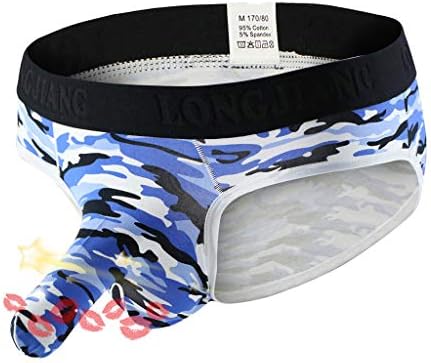Sexy Men's Soft Briefs Elephant Nose Shorts Bulge Pouch Panties Men's Boxer Trunks G-String Thong Underpants