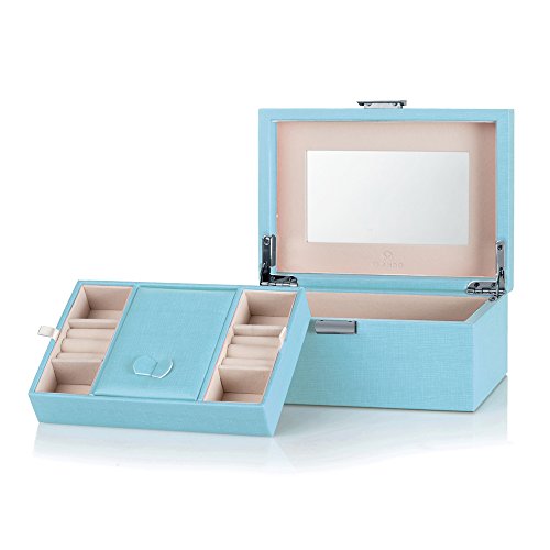 Vlando Pandora Jewelry Box, Jewelry Organizer and Storage with Mirror