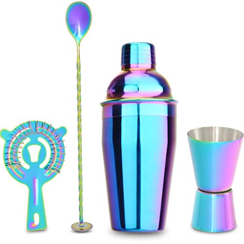 JJZXD Cocktail Shaker 550ml Edelstahl Cocktail Shaker Set Mixer Wein Bartender Drink Party Bar Werkzeuge