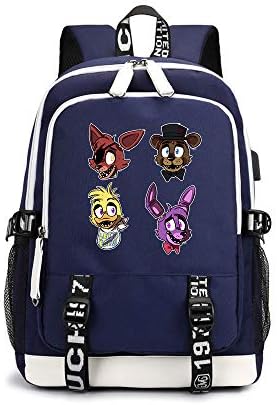 Five Nights at Freddy's Casual Backpack Backpack Camping Hiking Backpack Printed School Rucksack Trekking Rucksack Travel Bag Unisex (Color : Blue02, Size : 31 X 16 X 45cm)