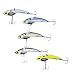 SteelShad Fishing Lures – 5 Pack Shad Pattern Kit (3/8 oz)–, Lipless Crankbait for Saltwater + Freshwater Fish, Bass, Trout, Walleye, Striper, Musky