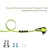 PLAY X STORE Wireless Bluetooth Sweatproof In-Ear Sports Headphones with Microphone - Green