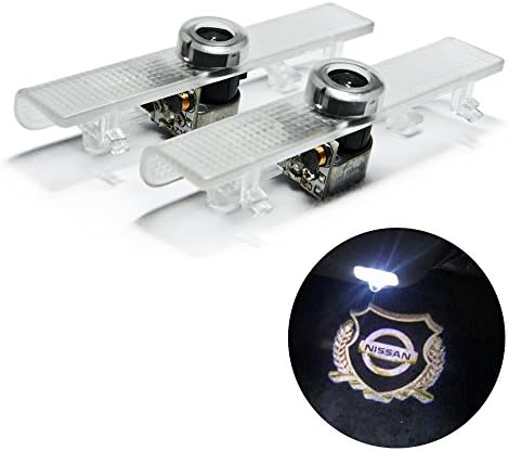 Hconce Ghost Shadow Lights Easy Installation Car Door LED Logo Projector for Nissan Altima Armada Maxima Titan Quest 2-PC Set