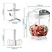 URPOWER Easy Pull Food Chopper Vegetable chopper, 5 Blades Powerful Manual Hand Held Chopper/Mincer/Blender to chop Onions, Garlics, Boneless Meats, Herbs, Fruits and for Salsa/Salad/Pizza/Pesto/Puree